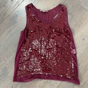 Stella McCartney red sequin top - holiday and Taylor swift perfect